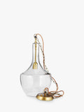 nkuku Agatarla clear glass pendant ceiling light - British product