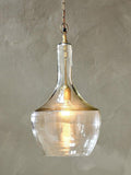 nkuku Agatarla clear glass pendant ceiling light - British product