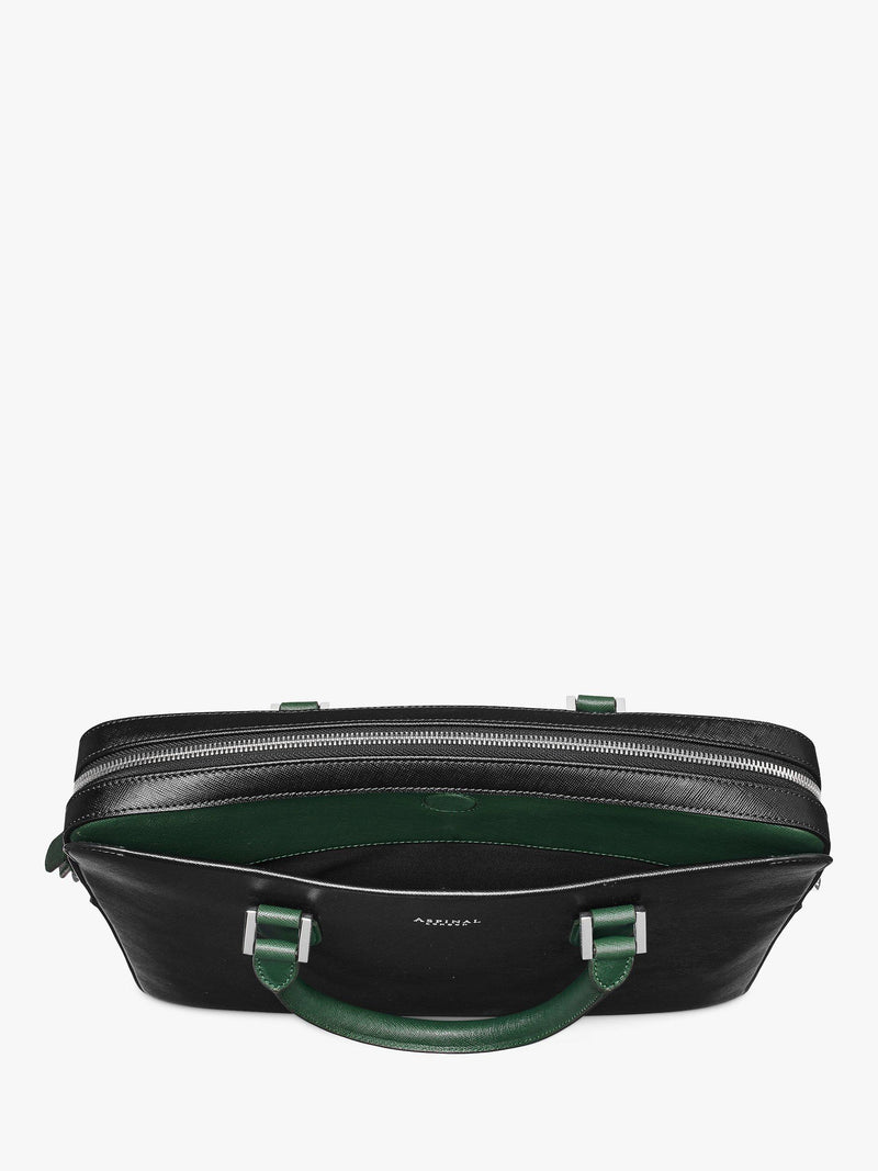 Aspinal of London leather slim briefcase (British brand)