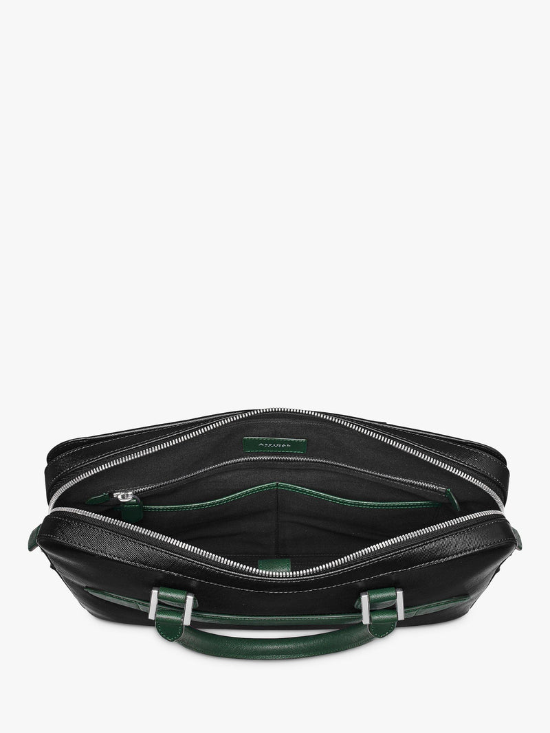 Aspinal of London leather slim briefcase (British brand)