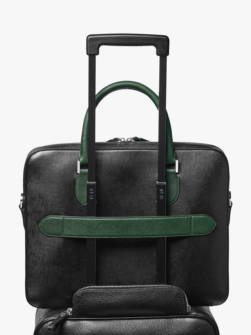 Aspinal of London leather slim briefcase (British brand)