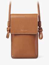 John Lewis Aspinal of London Ella Smooth Leather Phone Pouch- Buy online at McGrocer
