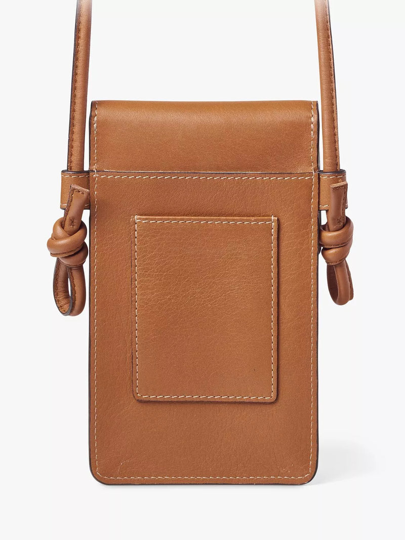 Aspinal of London smooth leather phone pouch crossbody bag (British brand)