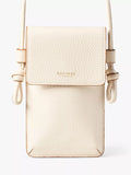 Aspinal of London Ella Pebble Leather Phone Pouch, imported from the UK