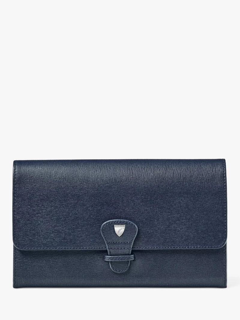 Aspinal of London classic saffiano leather travel wallet, imported from the UK