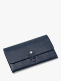 Aspinal of London classic saffiano leather travel wallet, imported from the UK