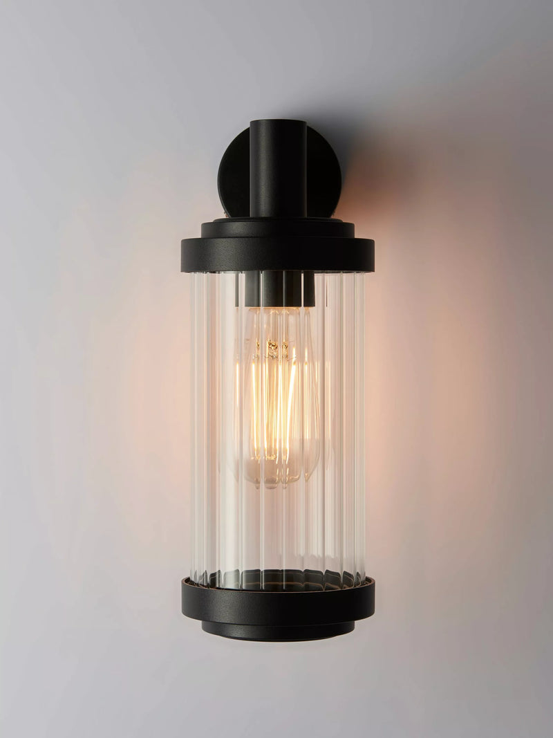 John Lewis Almer outdoor wall light black, imported from the UK