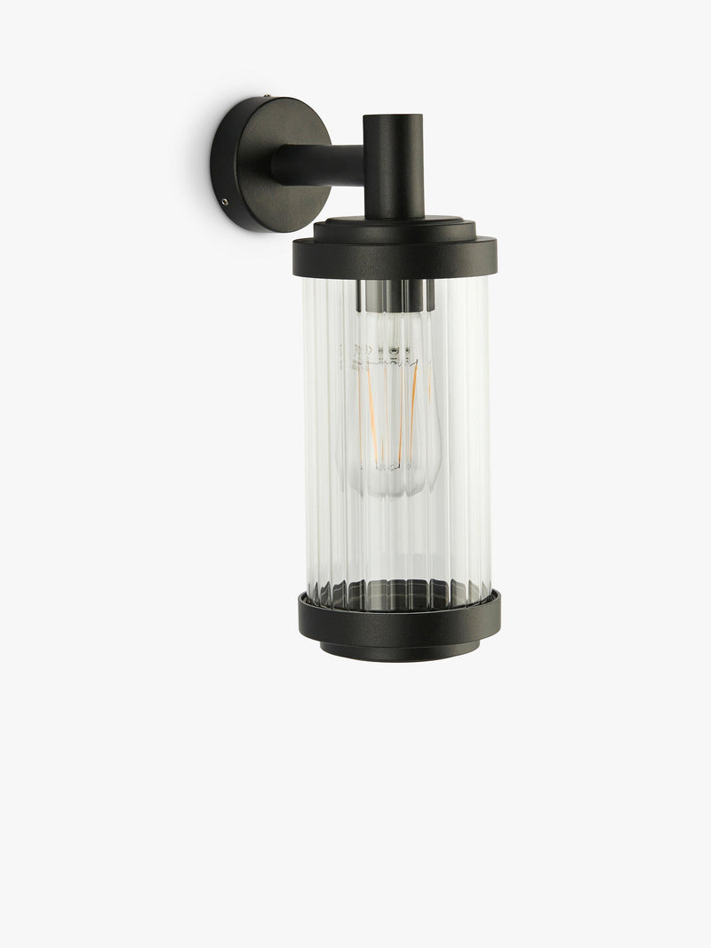 John Lewis Almer outdoor wall light black, imported from the UK
