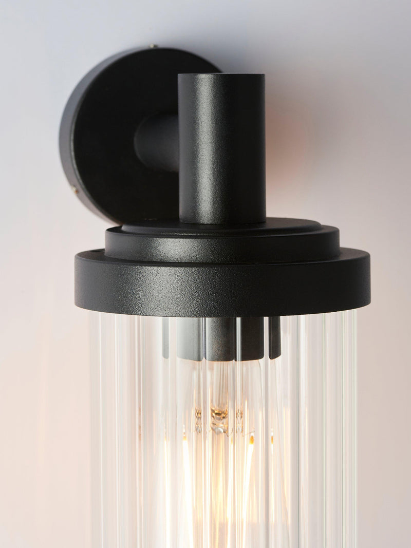 John Lewis Almer outdoor wall light black, imported from the UK