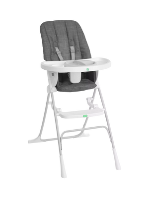 Compact Folding Highchair for Babies 6 Months to 3 Years with Adjustable Tray and Safety Harness