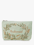 Elizabeth Scarlett Bridesmaid embroidered cotton pouch - British product