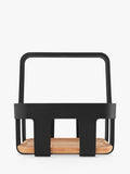 Eva Solo Nordic table condiments caddy black natural oak base, imported from the UK