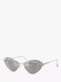 Swarovski cat eye mirrored sunglasses pale gold 55mm - British product