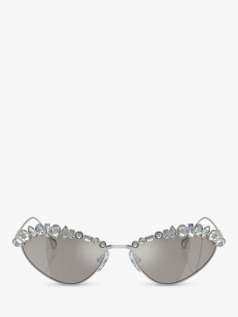 Swarovski cat eye mirrored sunglasses pale gold 55mm - British product