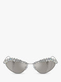 Swarovski cat eye mirrored sunglasses pale gold 55mm - British product