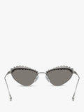 Swarovski cat eye mirrored sunglasses pale gold 55mm - British product