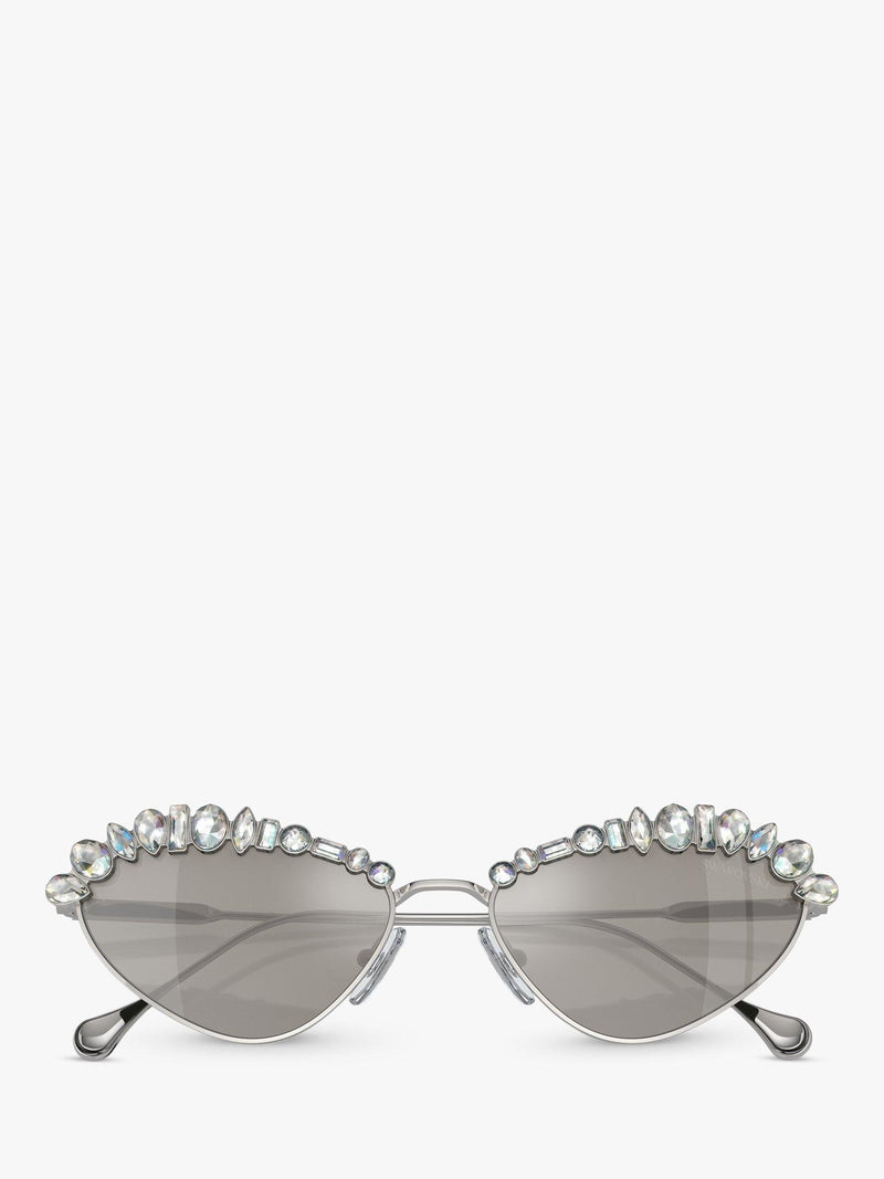 Swarovski cat eye mirrored sunglasses pale gold 55mm - British product