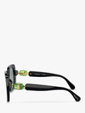 Swarovski square sunglasses black grey (British brand)
