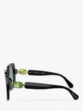 Swarovski square sunglasses black grey (British brand)