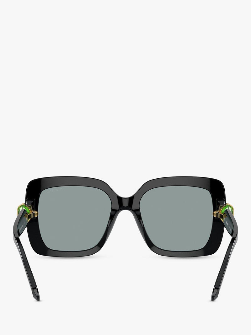 Swarovski square sunglasses black grey (British brand)