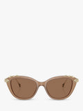 Swarovski cat's eye sunglasses brown acetate frame (British brand)