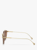 Swarovski cat's eye sunglasses brown acetate frame (British brand)