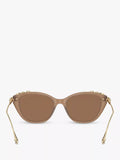Swarovski cat's eye sunglasses brown acetate frame (British brand)