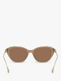 Swarovski cat's eye sunglasses brown acetate frame (British brand)