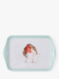 Wrendale Designs melamine scatter tray with robin design, 21.5cm (British brand)