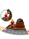 BRIO travel train playset with 22 wooden pieces (British brand)