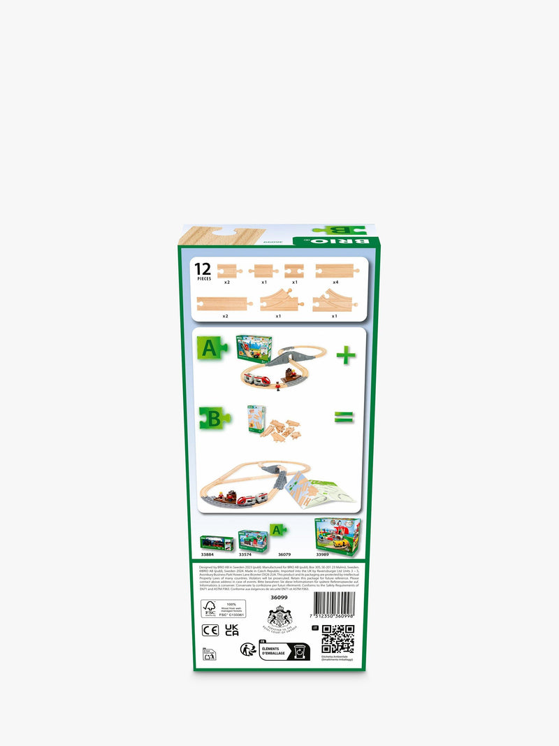 BRIO wooden train track pack Starter Track Pack - British product