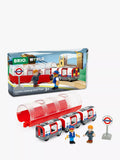 BRIO London Underground Train Playset with train and tunnel, UK version