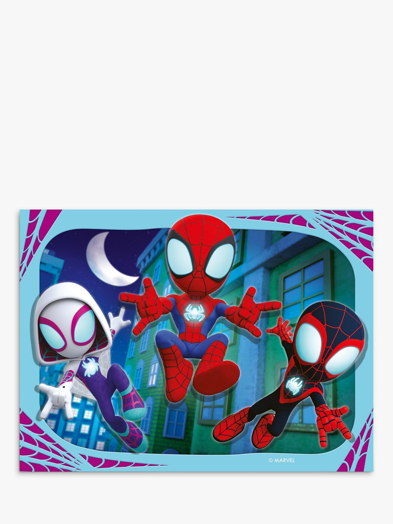 Spidey and His Amazing Friends 4 jigsaw puzzles 19x14cm - British product