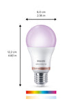 Philips smart LED bulb E27 colour changing 8W (British brand)