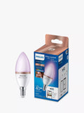 Philips smart LED bulb colour changing E14 candle 4.9W (British brand)