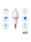 Philips smart LED bulb colour changing E14 candle 4.9W (British brand)