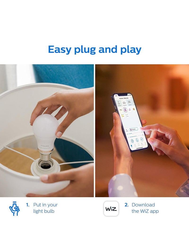 Philips Smart LED bulb G95 E27 colour, imported from the UK