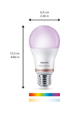 Philips smart LED bulb colour changing E27 pack of 2, UK version