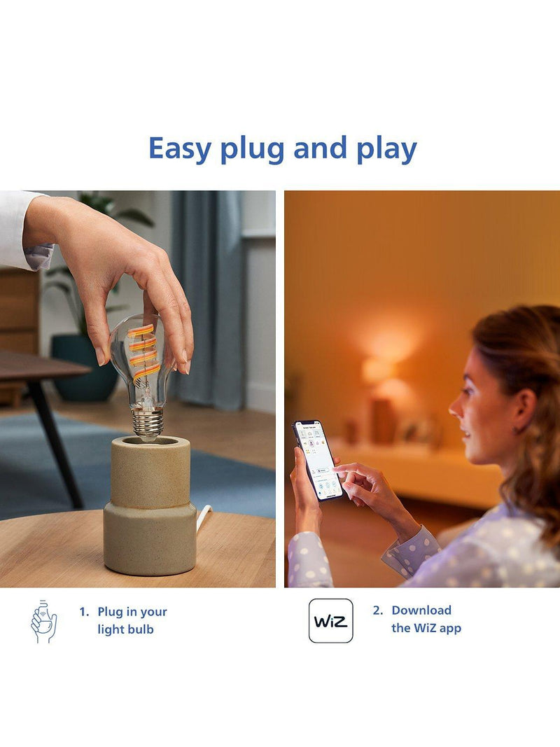 Philips E27 smart LED filament bulb - British product