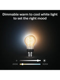 Philips Hue White Ambiance 7W A60 B22 bulb, imported from the UK