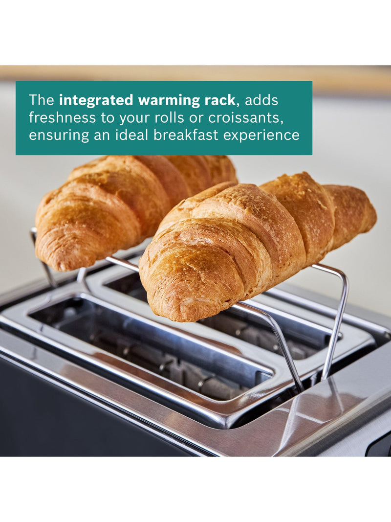Bosch Sky Compact 2 Slice Toaster in black - British product