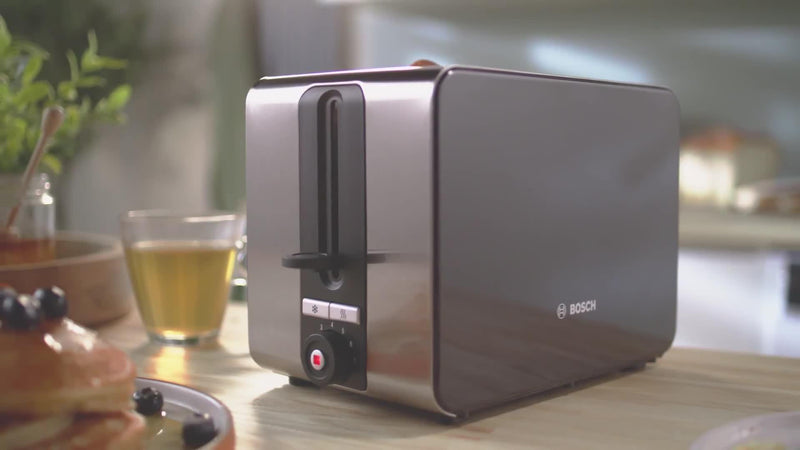 Bosch Sky Compact 2 Slice Toaster in black - British product