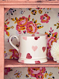 Emma Bridgewater pink hearts small mug 175ml - British product