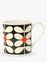 John Lewis Orla Kiely Sixties Bone China Mug, 350ml, Navy/Multi- Buy online at McGrocer