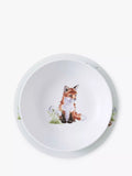 Wrendale Designs Baby Animals melamine plate and bowl set, Brown/Multi, Set of 2 (British brand)