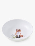Wrendale Designs Baby Animals melamine plate and bowl set, Brown/Multi, Set of 2 (British brand)