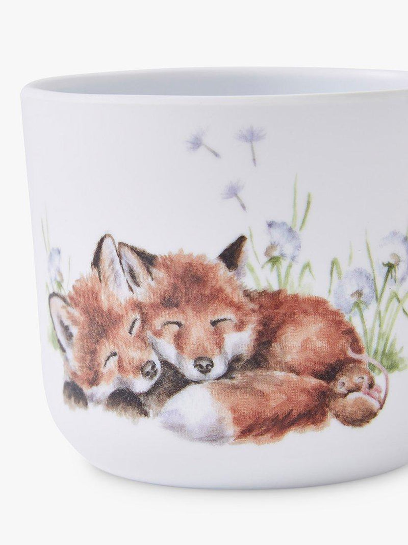 Wrendale Designs fox cubs melamine mug 200ml, imported from the UK