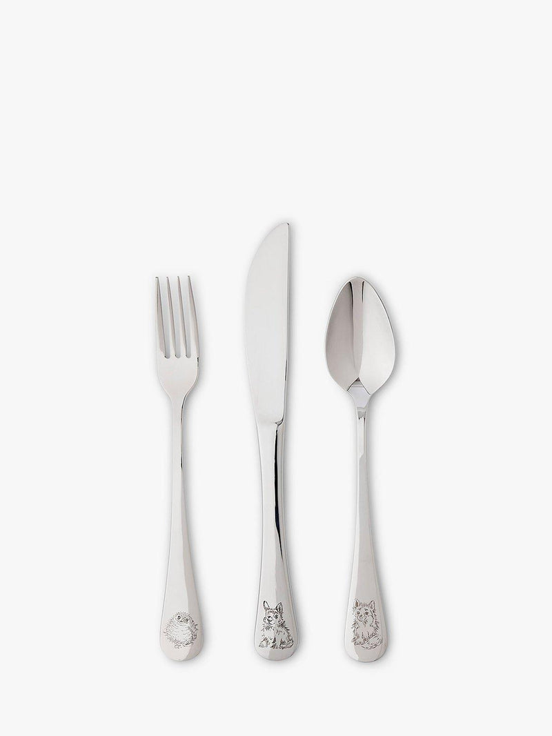 Wrendale Designs Little Wren kids cutlery set 3 piece (British brand)