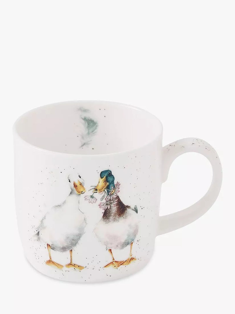 Wrendale Designs Duck Love bone china mug 310ml - British product