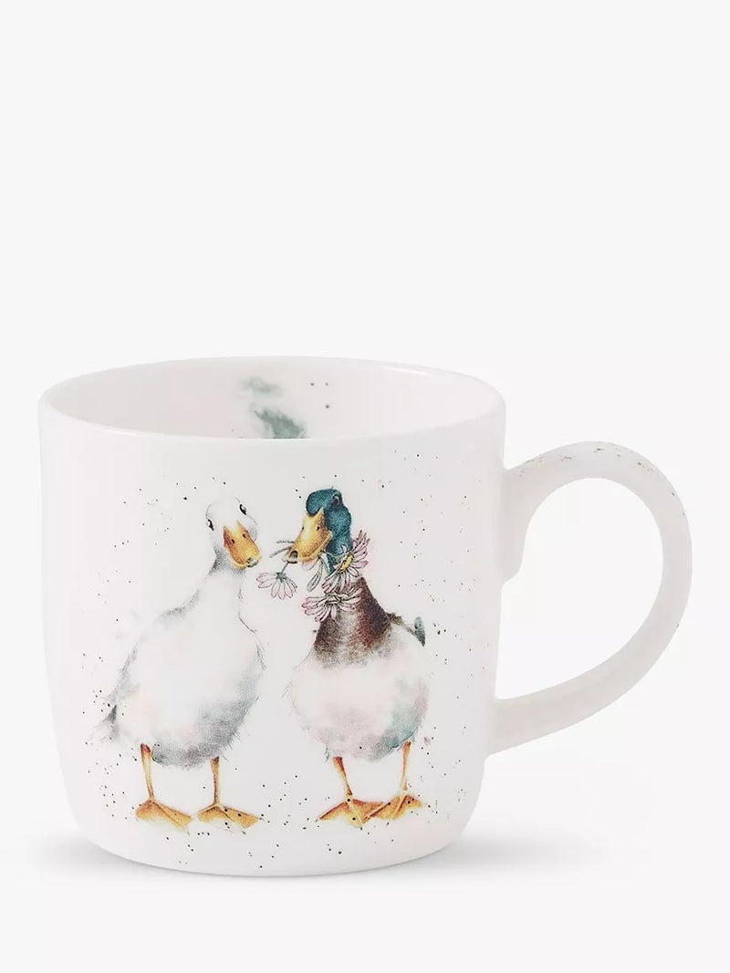 Wrendale Designs Duck Love bone china mug 310ml - British product